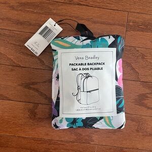 Vera Bradley Tropical Floral Packable Backpack